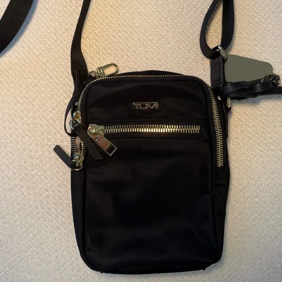 Tumi Voyageur Persia Black and Gold Crossbody Bag - Picture 5 of 5